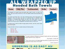 Tablet Screenshot of hoodedtowel.com